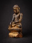 Antique Wooden Burmese Buddha Statue From Burma  myanmar   18th Century