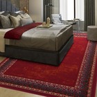 Alfombras Bordered Modern 5x7 Non-slip  non-skid  Low Pile Rubber Backing Ind   