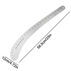 Fairgate Designer Vary Form French Curve Ruler Aluminum 23in 