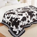 Heating Blankets Electric Cow Print  Heated Blanket 10 Heat Levels Dual Control