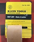 New Nos Vintage X1 Klein Tools Tan Leather Snap Belt Loop Tool Holster 5458 Usa