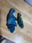 Two Ty Beanie Baby Rainbow Chameleon 1997