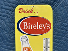 Original Bireley s Soda Pop Painted Metal Thermometer Sign