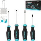 Duratech Screwdriver Set 5 Pcs 8 Pcs 12 Pcs Storage Tray Included Alloy Steel