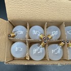 Small Globe G16 5 Round Bulb 25w E12 Candelabra Base - 10 Frosted 25 Watts