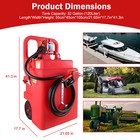 32 Gallon Portable Gasoline Diesel Fuel Caddy Tank 10gpm Electric Transfer Pump