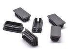 1 2  X 1  Rectangular Tube Plug     Black Ldpe End Cap Insert For Racks  Displays