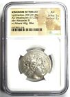 Thrace Lysimachus Ar Tetradrachm Lysimachos Coin 305-281 Bc - Ngc Au
