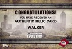 Topps 2017 The Walking Dead Evolution Walker  r-w3 Relic Card