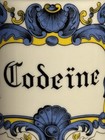 Vintage Limoges French Codeine Apothecary Jar Pharmaceutical Porcelain Jar