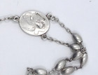 Antique Rosary Beads Sterling Silver W  Crucifix Cross Jesus Catholic Chapel 