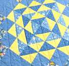 Baby Quilt Handmade Blue Boy s Infant Patchwork Crib 40  X 40  New