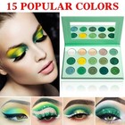  Green Eyeshadow Paletteqiufsse 15 Colors Eye Shadow Pallete 