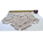 Vntg Macrame Wall Hanging Boho Hippie Groovy Handmade Textile Art 1970 s Era