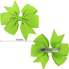 40piece 3 Inch Boutique Grosgrain Ribbon Pinwheel Hair Bows Alligator Clips F   