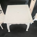 Vintage 2001 Barbie Lot Grand Hotel White Replacement 2 Chairs   Dining Table