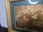 Golden Foil A New And Accvrat Map Of The World Framed Picture 1651  matted 