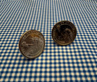 Statue Of Liberty Dollar Coin Cufflinks Uncirculated Coin Gold-tone Cufflinks