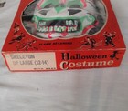 Vintage Mid-century 1960 s Halloween Skeleton Costume Small Child Collegeville