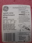 2 Ge Quick Wire Attachment Plug Brown  New Old Stock Ge 4305-1