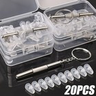 Eyeglasses Nose Pads With Screwdriver Diy Soft Silicone Air Chamber Glasses 