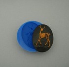   Silicone Mold Cameo Deer Skeleton   For Jewelry resin polymer Clay 