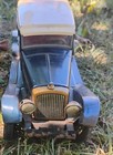 Vintage Japan Tin Friction Car  Antique Limousine Sss Shioji   Co  Blue