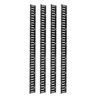 4pcs 6 Ft E Track Tie Down Rail Kit Black Garages Trailers Motorcycle