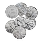 1 Oz Silver Round  999 Fine Silver - Random Design - Tube Of 20 Rounds