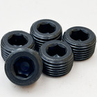 1 100pcs Npt Plugs 1 4  Inch Pipe End Thread Allen Socket Steel Block Off Usa   