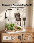 3 Gallon Glass Fish Tank Aquarium Starter Kit Led Filter Lid Betta Shrimp