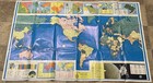 Vintage 1969 Associated Press Background News Map 49   x33    - Used In News A Room 