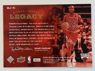 2008-09 Upper Deck Michael Jordan Legacy Memorabilia Game Worn Jersey Patch  23