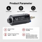 Evil Energy External Inline Fuel Pump Electric 300lph High Flow 12v Universal 