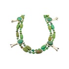 Navajo  Necklace  Damele Turquoise  Sterling Silver  Navajo Handmade  22 