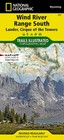 Wind River Range South Wy Waterproof Topo Map Hiking Backpacking Trail  727