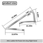 Right Hand Fit For Louisville Ladder  Attic Ladder Power Arm Assy  Pr315500-rh