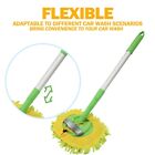 2 In1 Microfiber Car Wash Brush Mop Mitt Kit Long Handle Car Duster Scratch-free