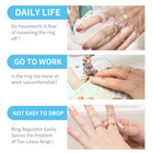 12pcs Transparent Ring Size Adjuster Pads Invisible Fit Ring Sizer Inserts