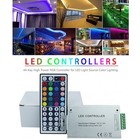 Dc 12v 24a Rgb Controller With 44 Key Rf Wireless Remote For 5050 3528 Led Strip
