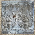Antique Metal Tin Ceiling Tile 24    X 24  Salvaged Vintage 