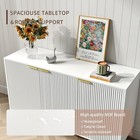 Buffet Cabinet With Storage With 3 Doors Buffet Table Coffee Bar Storage Cabinet