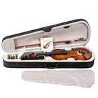         fast  Free Shipping         acoustic Violin W Softshelled Hard Case  Wax   More 