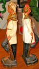 Mid Century Mod American Art Industries Vintage Chalkware Pair Dancer Statues