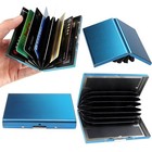Metal Wallet Stainless Steel Credit Card Holder Rfid Enclosed Protective Case Us