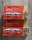 Lot Of 2 Careall Arthritis And Muscle Pain Relief Cream 1 5oz New