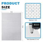 6 Pack 12  8 Inch Wire Mesh Screen  1mm Hole 20 Mesh 304 Stainless Steel Mesh Scr