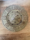Antique Cast Iron Garden Urn With Lid Victorian Style With Floral Motif  Pretty 