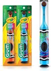 Crayola Drip Art Kids Power Toothbrush Electric 2 Pack Ages 3  Soft Bristles