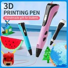 New Style 3d Printing Pen Set For Kids With Pla Filament Power Supply Travel Cas